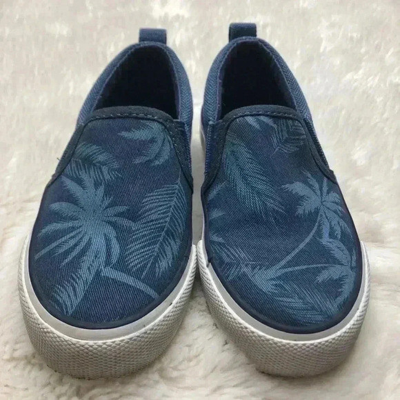 Joe Fresh  Blue Tropical Loafer Shoes Size 9 - Picture 1 of 14